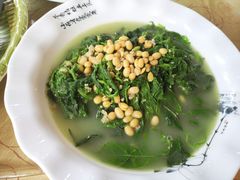 白豆肉茸浸桑叶-水乡人家私房菜(逢简店)