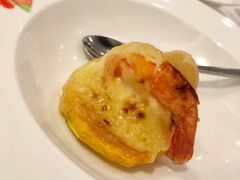 鲜虾焗养生南瓜/位-荣粤酒家·融合粤菜