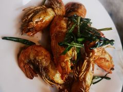 脆葱烧汁罗氏虾-喜来登由由大酒店九州膳坊中餐厅
