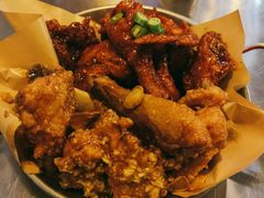 炸鸡一半一半-富乐满韩国正宗炸鸡韩国料理(虹泉路店)