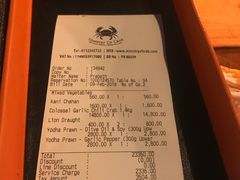 账单-Ministry of Crab(科伦坡店)