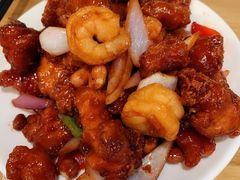 椒香虾仁爆鸡球-陈傻子餐厅(世纪都会店)