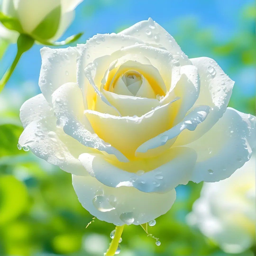 白玫瑰花语