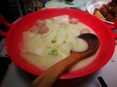 有机冬瓜毛豆丸子-京城小江南·北京烤鸭·江南土菜·白鱼(中关村店)