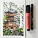 没想到彩铅画风景也能有这样效果！