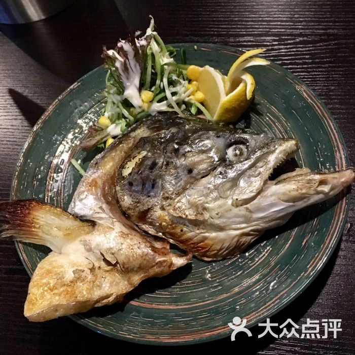 大将日式料理盐烧三文鱼头图片 