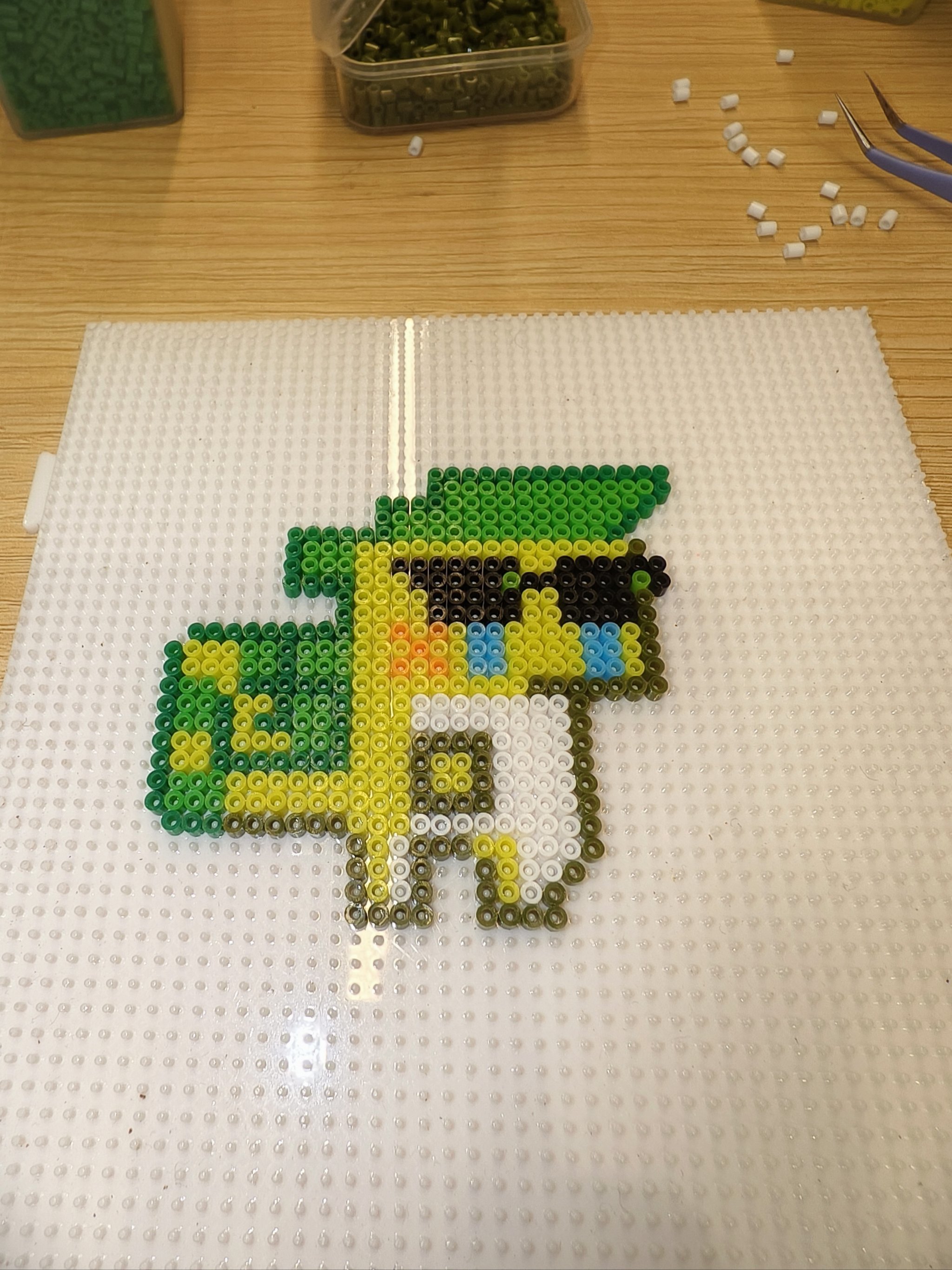 拼豆人的狂喜!亲手复刻原神阿乔太有成就感啦✨