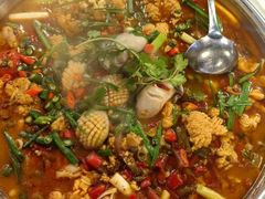 -牟记江湖重庆地标特色菜鱼蛋海鲜羊蝎子(巴南区黑金冠十多年好店)