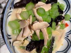 菜心炒口蘑-湖滨28中餐厅·西湖宴·杭州君悦酒店