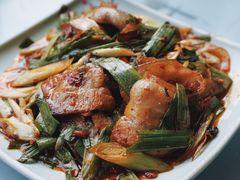 青蒜回锅肉-良泉足疗