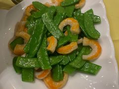 荷兰豆炒虾仁-功德林素菜饭庄(前门店)