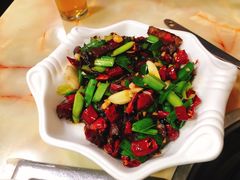 黄瓜皮炒腊肉-李师傅脆肚(梅林店)