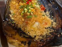 蒜泥带子-長壹旋转烤吧 农家鸡火锅