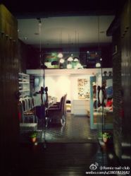 夜晚店内庭院和内室，超有感觉噢-Remix Nail Club