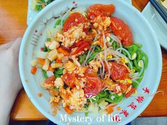 西红柿鸡蛋面-手擀菠菜面(西康路店)