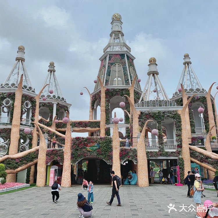 打卡奇迹花园，我老公说很山寨，主要就是城堡和花海