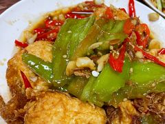 虎皮尖椒荷包蛋-文杰餐馆(南洪时尚风情街店)