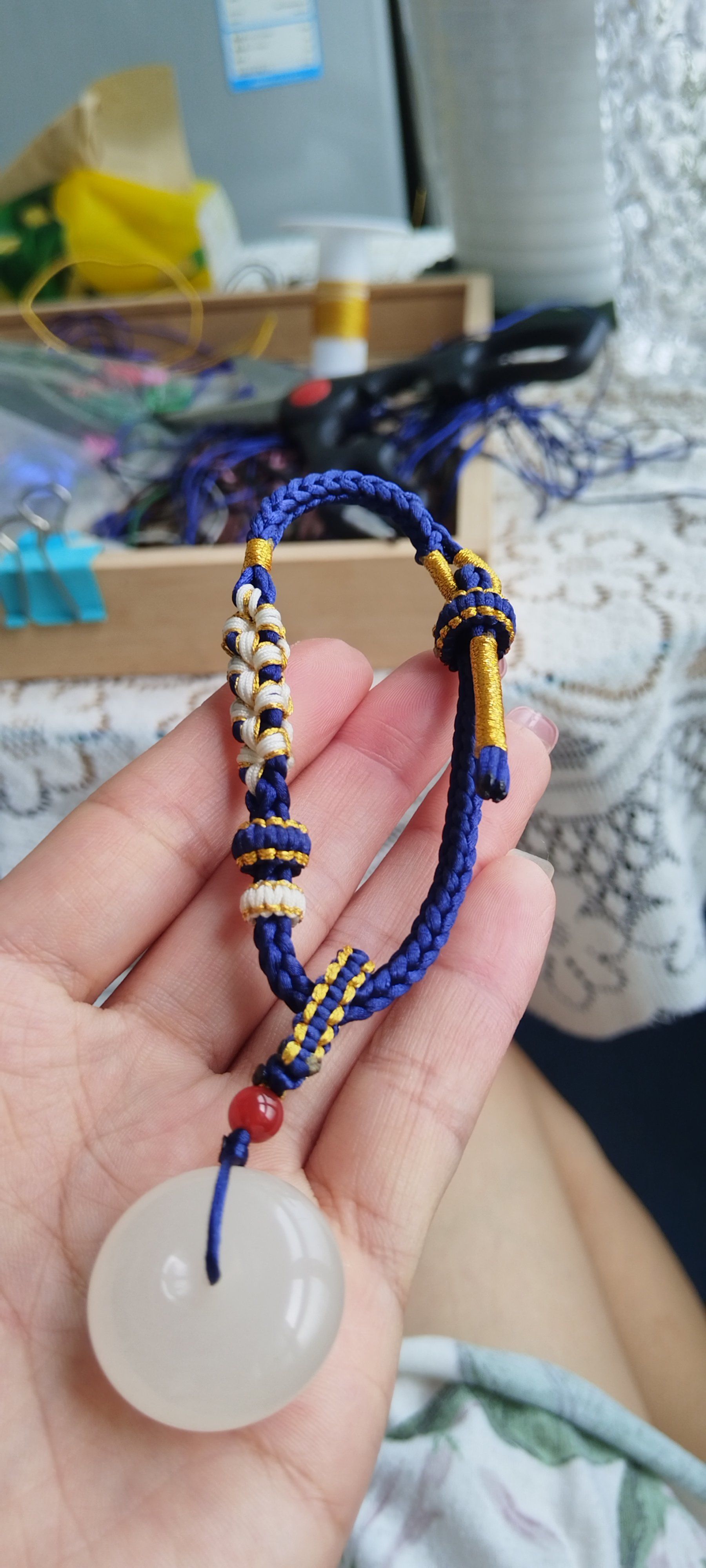 手工编织手链真心赞