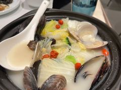 无油鲜贝鱼汤煮时蔬-港丽餐厅(杭大店)