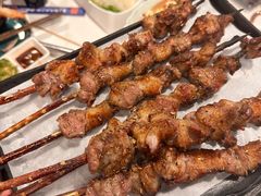 羊肉串-長壹旋转烤吧 农家鸡火锅
