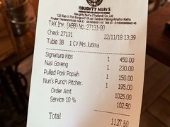 账单-Naughty Nuri’s Phuket