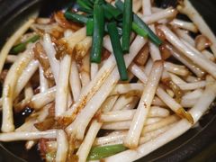 快炒花生芽-帅巴人舅母子腊蹄民俗村