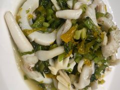 雪菜炒墨鱼-钱塘花园·宁波菜