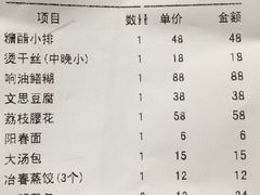 账单-冶春茶社(星汉大厦店)