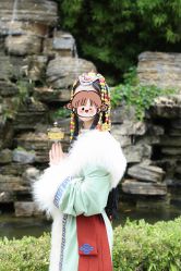 -后宫·古装汉服京剧儿童亲子全家福摄影