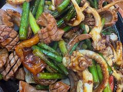 铁板腰花鱿鱼-谢记上海大排档(长寿路店)