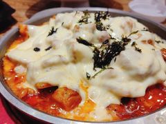 石锅芝士鸡肉-撒郎嘿·朝鲜民俗餐馆