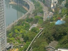 俯瞰李子坝公园-佛图关公园