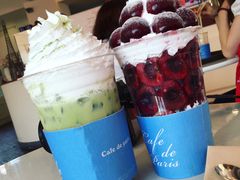 车厘子杯&nbsp;&&nbsp;抹茶拿铁-Cafe de Paris(林荫路店)