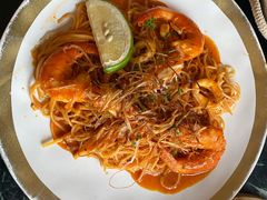 里窝那港口慢熬鲜虾浓汁天使面-The Rug Cafe(王府中环店)
