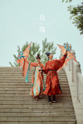 唐风汉服-黑马婚纱摄影