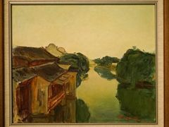 宋贤珍·油画《乌镇六月》-上海油画雕塑院