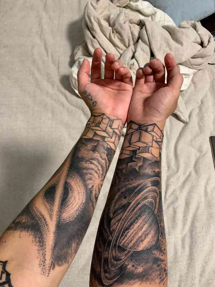 李轩纹身lee tattoo-"谢谢李轩老师,原来的纹身覆盖,浑然天成,.