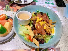 培根薄饼蔬菜沙拉-缦云里花园餐厅