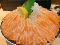 薄切深海三文鱼刺身-万岁寿司(天河领展店)