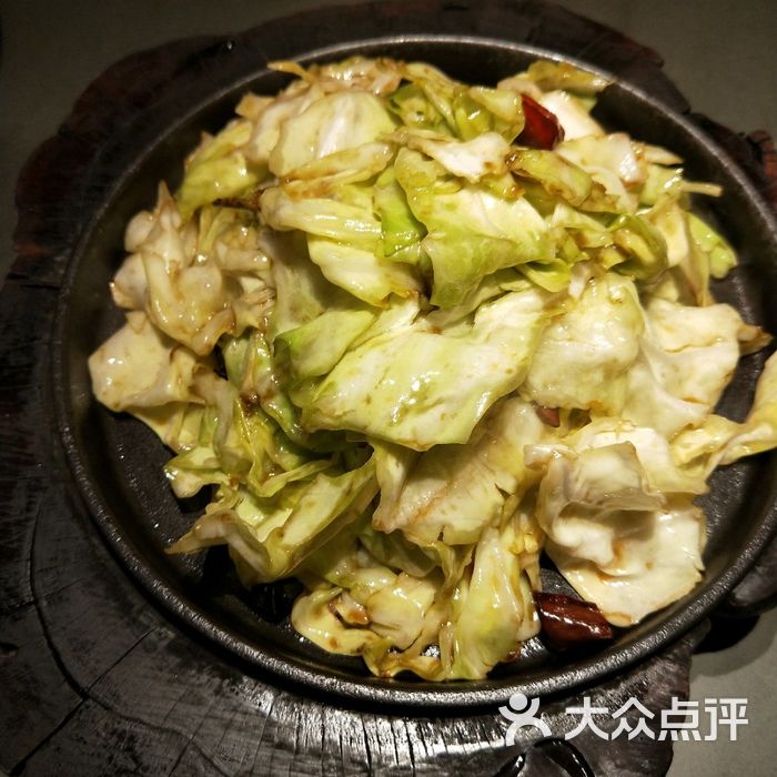 铁板手撕包菜