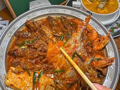 -东来菜馆•手抓海鲜家常菜•海鲜锅贴(鸽子窝店)