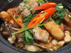 砂锅煎鱼头排骨煲-鸽味轩·粤菜小馆(高楼门总店)