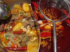 特色牛腩鸳鸯锅-左庭右院鲜牛肉火锅(金山万达店)