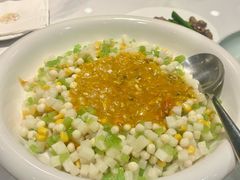 蟹粉花胶烩鸡头米-申粤轩酒楼·三十年粤菜经典(丁香花园店)
