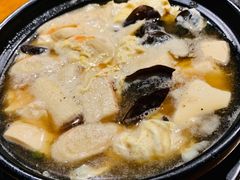 砂锅醋椒豆腐-義聚德·清真铜锅涮羊肉·烧烤(河东店)