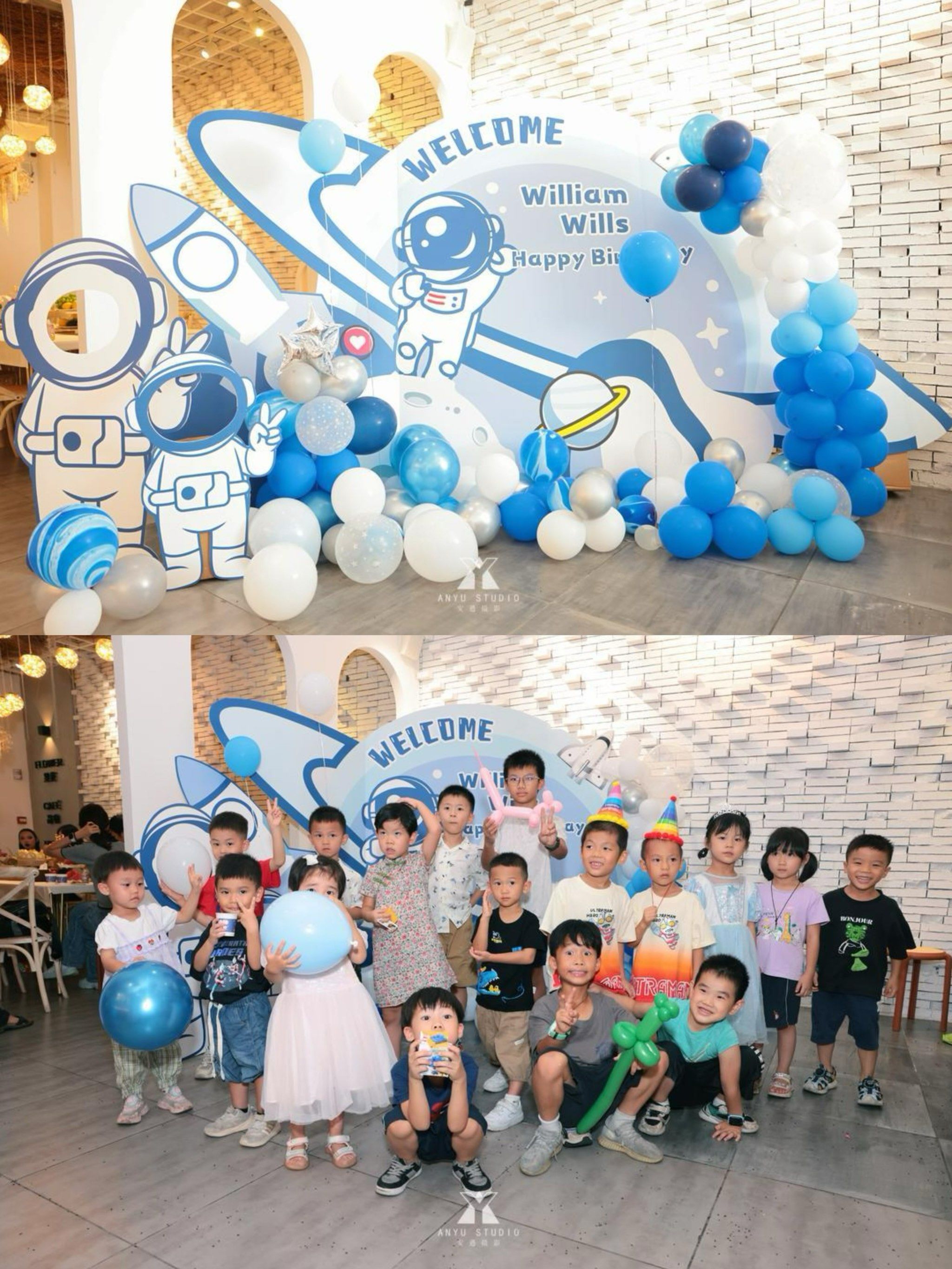 宇航员主题生日派对 愿你在自己的快乐星球上当一个勇敢的探索者