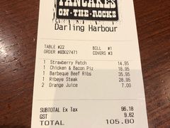 账单-Pancakes on the rocks(Darling Harbour)