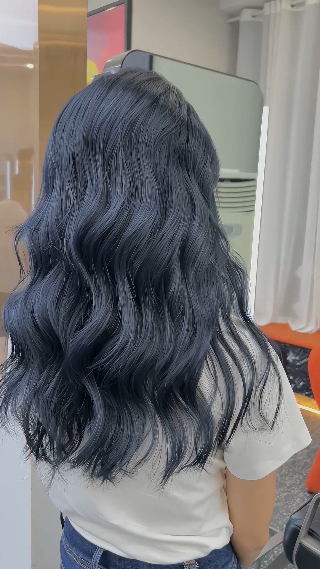 蓝色挑染 #雾霾蓝挑染 「crafts