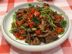 小炒黄牛肉-江味龙虾馆·裸蓝龙虾(南山店)