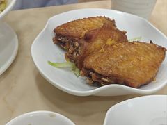 炸鲮鱼球鸡翼-盛记粥面(佐敦店)